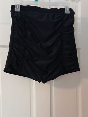 Pearl Black High-Waist Bikini Bottoms